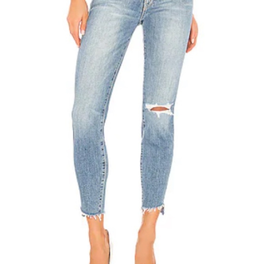 MOTHER Jeans (The Looker Ankle Step Fray)